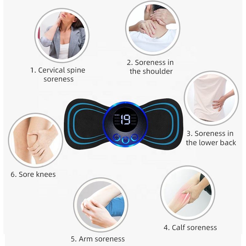 EMS Electric Pulse Neck Massager Cervical Massage Patch Back Sticker Muscle Stimulator Portable Relief Pain Relax Massageador - Tech genius & freaks