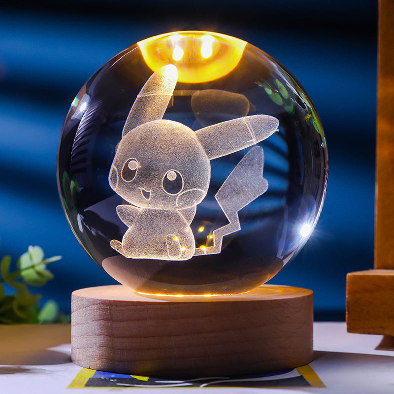 Starry Sky 3D Micro Landscape Crystal Ball Home Desktop Creative Interior Carving White Crystal Ball Ornament Craft Gift product - Tech genius & freaks