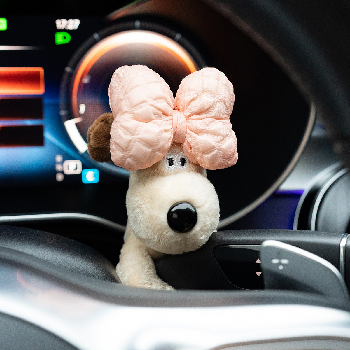 Car small ornaments cute head dog plush doll sentimental car interior decoration supplies - Tech genius & freaks