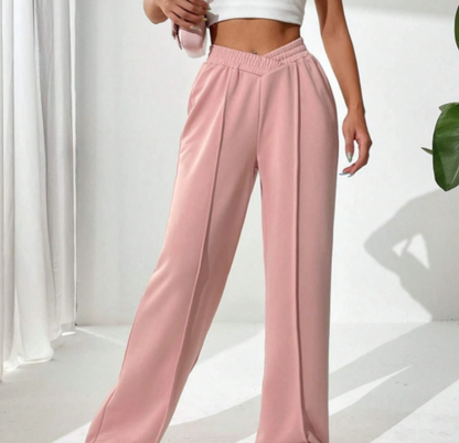 Women's loose casual pants comfortable home pants solid color casual wide leg sports pants - Tech genius & freaks