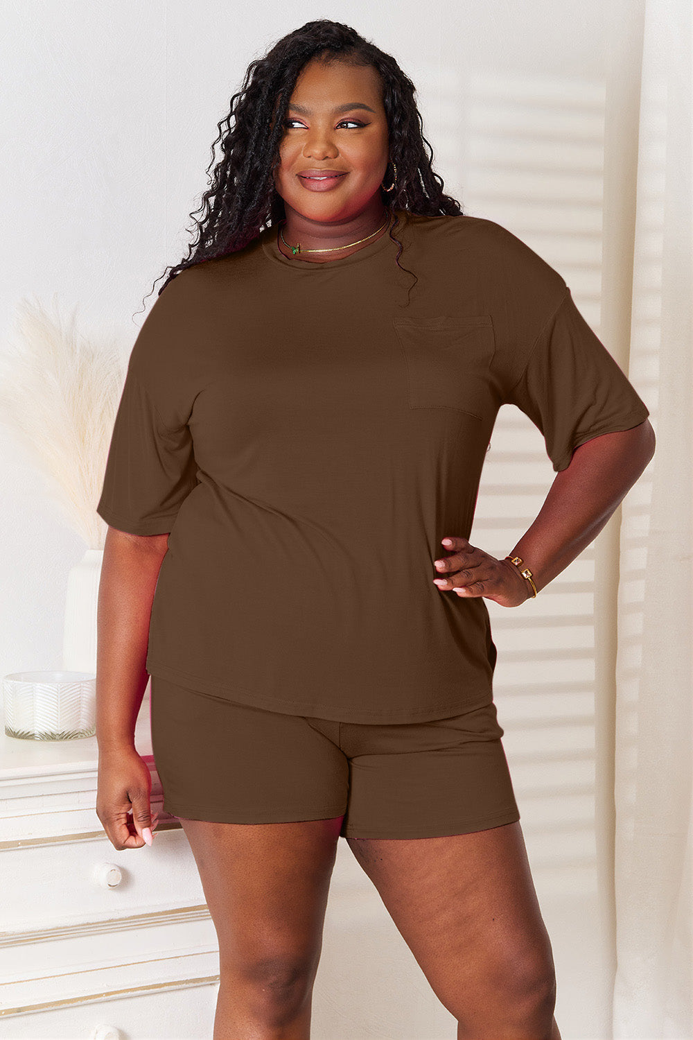 Basic Bae Soft Rayon Half Sleeve Set - Tech genius & freaks