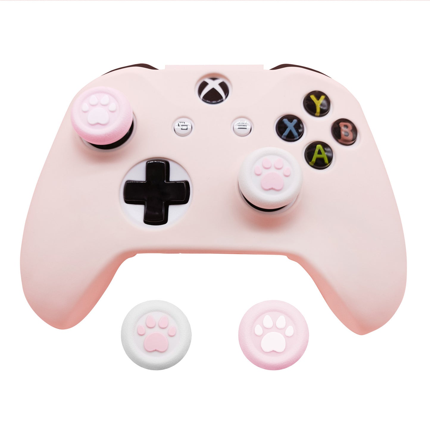 Controller protective cover with spray paint feel, girl pink, fierce male color, game controller silicone cover - Tech genius & freaks