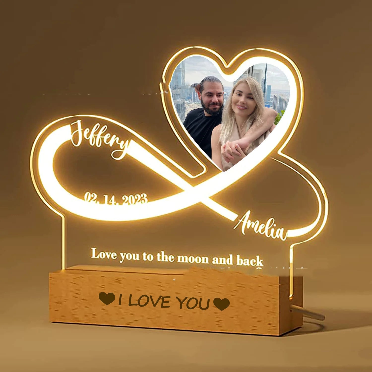 Memory Glow 3D Personalized Night Lamp - Tech genius & freaks