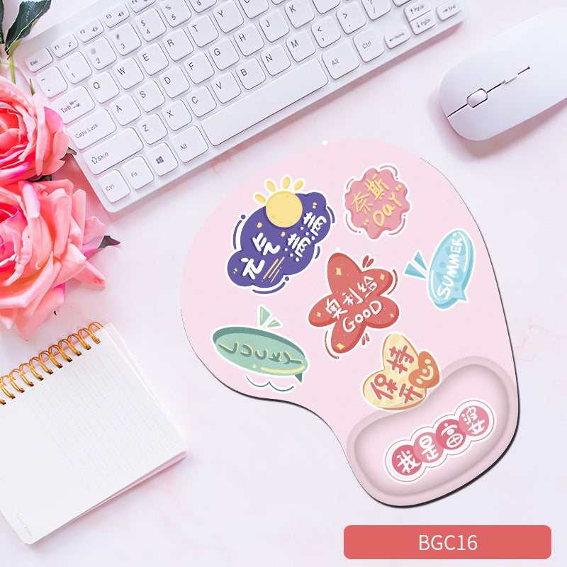 Silicone wrist mouse pad female comfortable computer soft non-slip hand rest pad thick non-slip wrist rest cute game pad - Tech genius & freaks