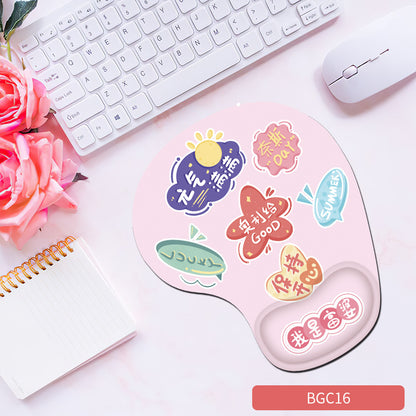 Silicone wrist mouse pad female comfortable computer soft non-slip hand rest pad thick non-slip wrist rest cute game pad - Tech genius & freaks