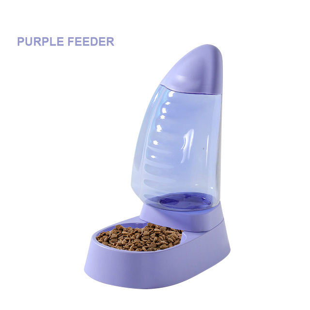 Pet Drinking Water Feeding Bowl Sailboat Type Large Capacity Cat Bowl Dog Food Bowl Can See Through Cat Water Dispenser Dog Bowl - Tech genius & freaks