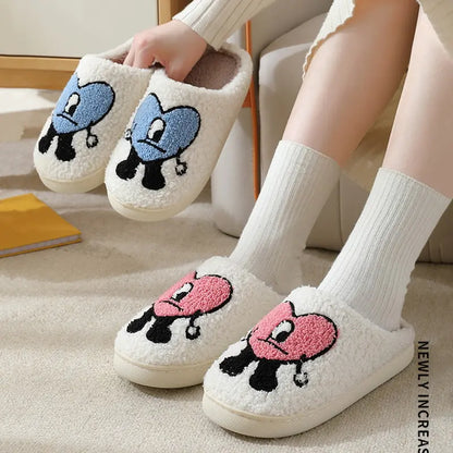 Cozy Heart Fur Slippers - Tech genius & freaks