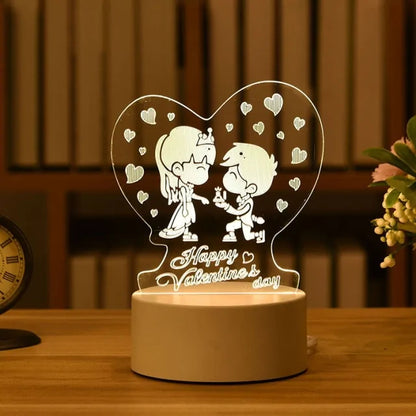 Romantic 3D Acrylic Lamp - Tech genius & freaks