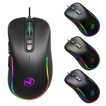 7D key gaming mouse, macro programmable RGB luminous gaming wired mouse - Tech genius & freaks