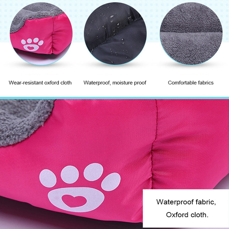 New, soft, and cozy fleece pet bed. Waterproof bottom. Suitable for small, medium & large pets. Keeps pets warm. - Tech genius & freaks