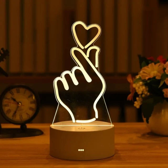 Romantic 3D Acrylic Lamp - Tech genius & freaks