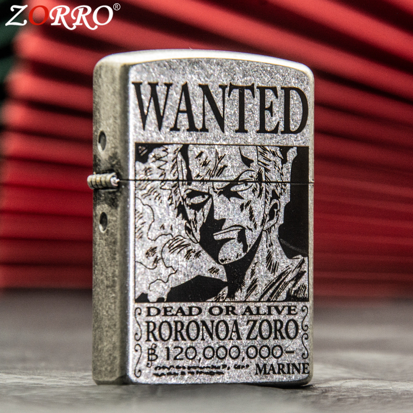 ZORRO Zoro Ancient Silver Pirate King Zoro Kerosene Lighter - Tech genius & freaks