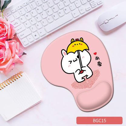 Silicone wrist mouse pad female comfortable computer soft non-slip hand rest pad thick non-slip wrist rest cute game pad - Tech genius & freaks