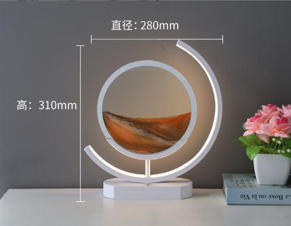 Moving Sand Art modern Desk Light Flowing Dynamic Quick Sand Painting Picture Remote Control 3D LED Table Lamp - Tech genius & freaks