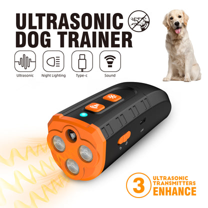 Handheld Ultrasonic Dog Trainer Portable Barking Stopper Dog Repellent Pet Training Supplies - Tech genius & freaks