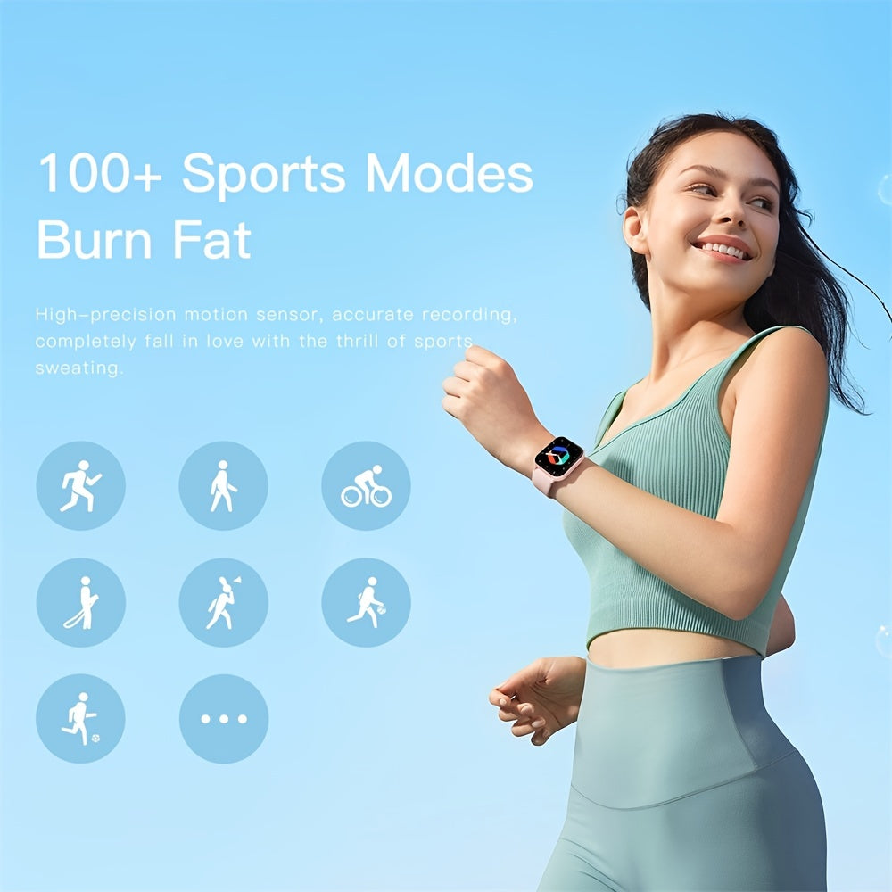 183 Full Touch Smartwatch, 100 Sport Modes, AI Control, for Android/iOS. - Tech genius & freaks