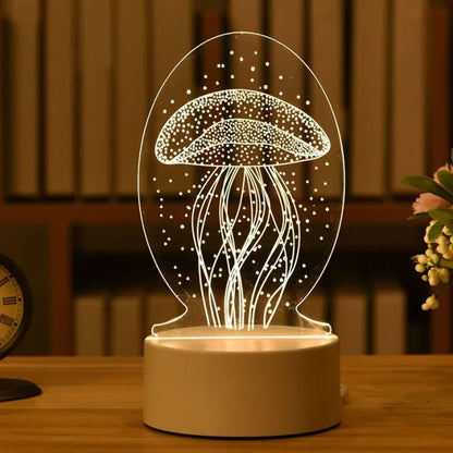 Romantic 3D Acrylic Lamp - Tech genius & freaks