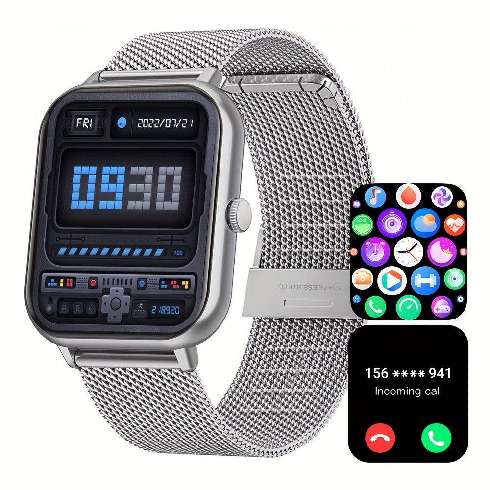 183 Full Touch Smartwatch, 100 Sport Modes, AI Control, for Android/iOS. - Tech genius & freaks