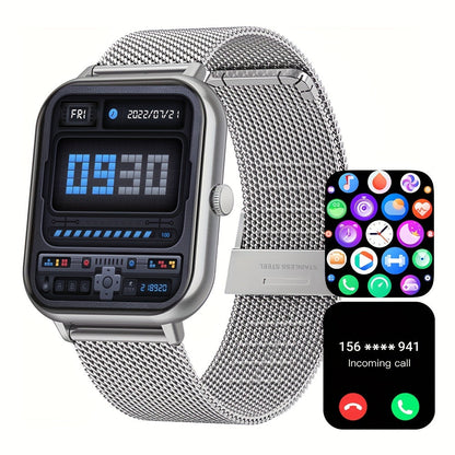 183 Full Touch Smartwatch, 100 Sport Modes, AI Control, for Android/iOS. - Tech genius & freaks