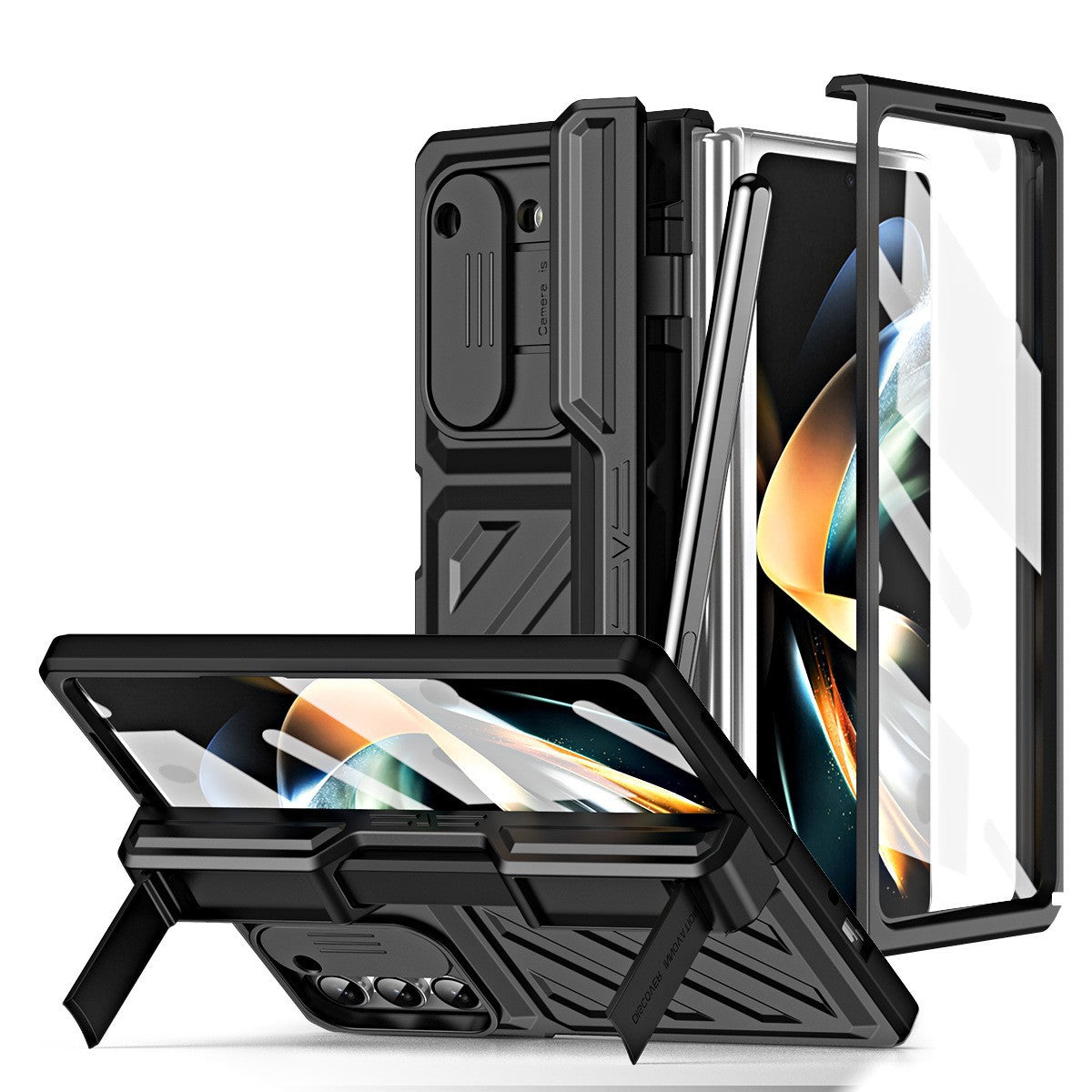 Suitable for Samsung zfold6 phone case fold5 folding protective cover, deformed steel hinge all inclusive anti drop case 5G - Tech genius & freaks