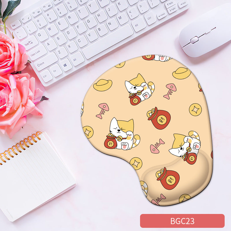 Silicone wrist mouse pad female comfortable computer soft non-slip hand rest pad thick non-slip wrist rest cute game pad - Tech genius & freaks