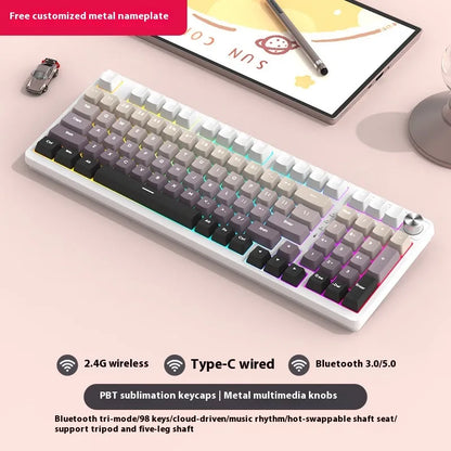 Wireless 98-Key Hybrid Mechanical Keyboard - Tech genius & freaks