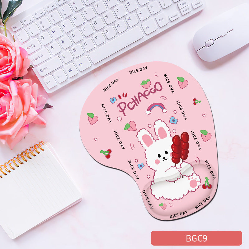 Silicone wrist mouse pad female comfortable computer soft non-slip hand rest pad thick non-slip wrist rest cute game pad - Tech genius & freaks