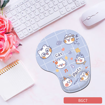 Silicone wrist mouse pad female comfortable computer soft non-slip hand rest pad thick non-slip wrist rest cute game pad - Tech genius & freaks