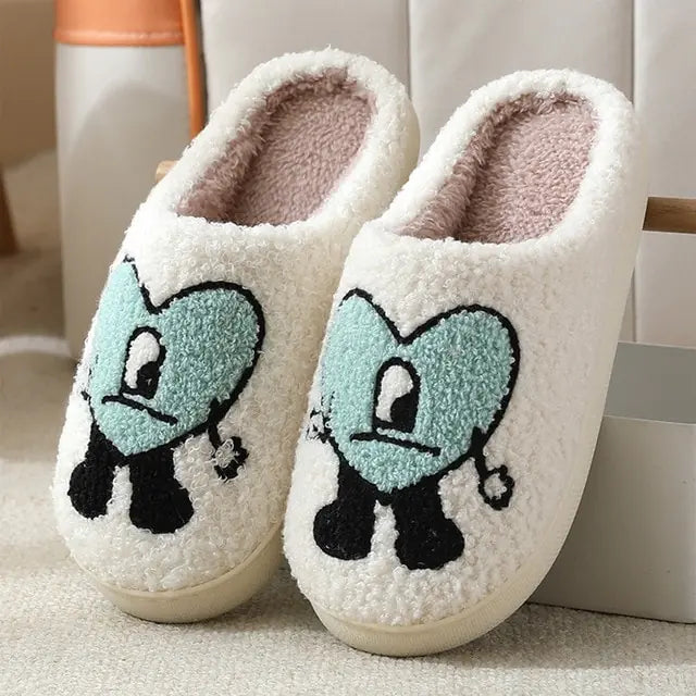 Cozy Heart Fur Slippers - Tech genius & freaks