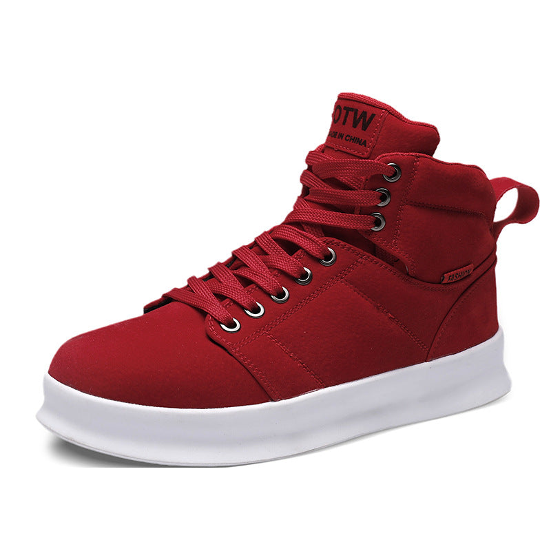 High top suede board shoes Air Force thick sole breathable sports student casual workwear shoes men - Tech genius & freaks