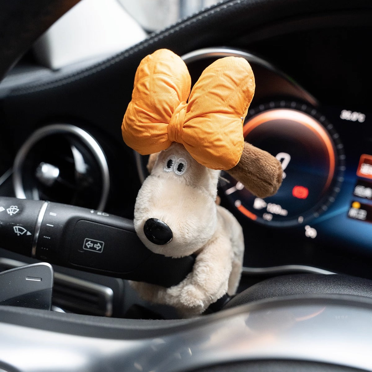 Car small ornaments cute head dog plush doll sentimental car interior decoration supplies - Tech genius & freaks