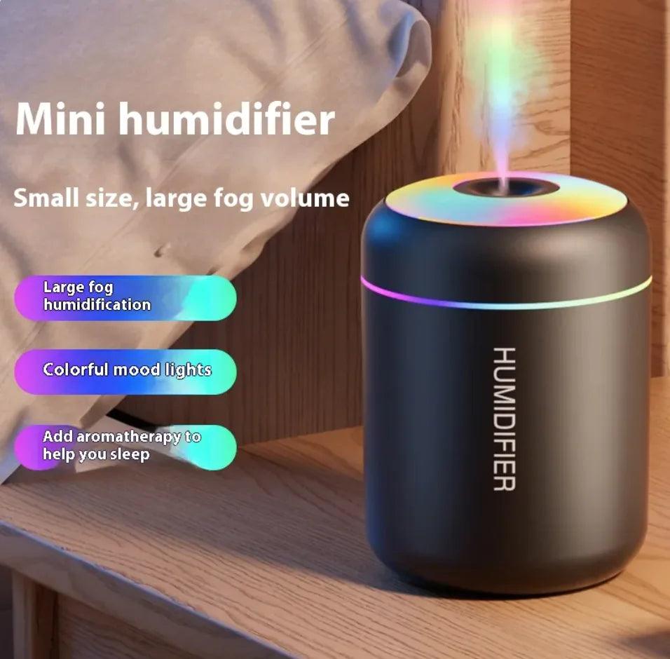 Compact Rainbow Light Humidifier - Tech genius & freaks