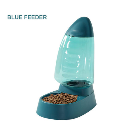 Pet Drinking Water Feeding Bowl Sailboat Type Large Capacity Cat Bowl Dog Food Bowl Can See Through Cat Water Dispenser Dog Bowl - Tech genius & freaks