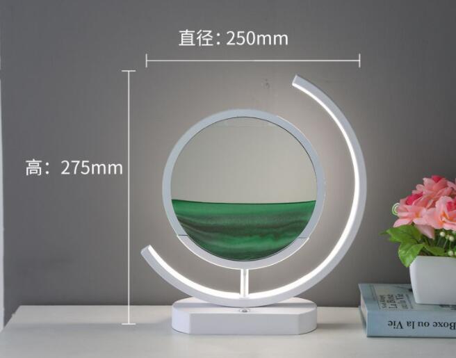 Moving Sand Art modern Desk Light Flowing Dynamic Quick Sand Painting Picture Remote Control 3D LED Table Lamp - Tech genius & freaks