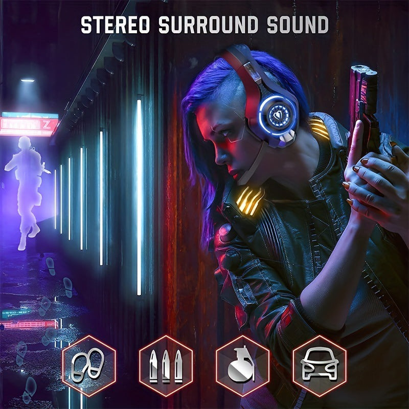 Gaming wired earphones with illuminated RGB earphones - Tech genius & freaks