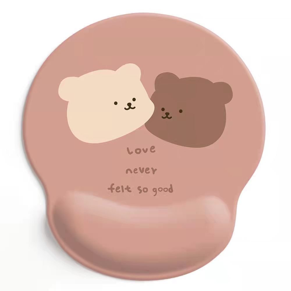 Bear mouse pad wrist mouse pad girls soft pad cute wrist pad 3d silicone wrist pad hand rest - Tech genius & freaks