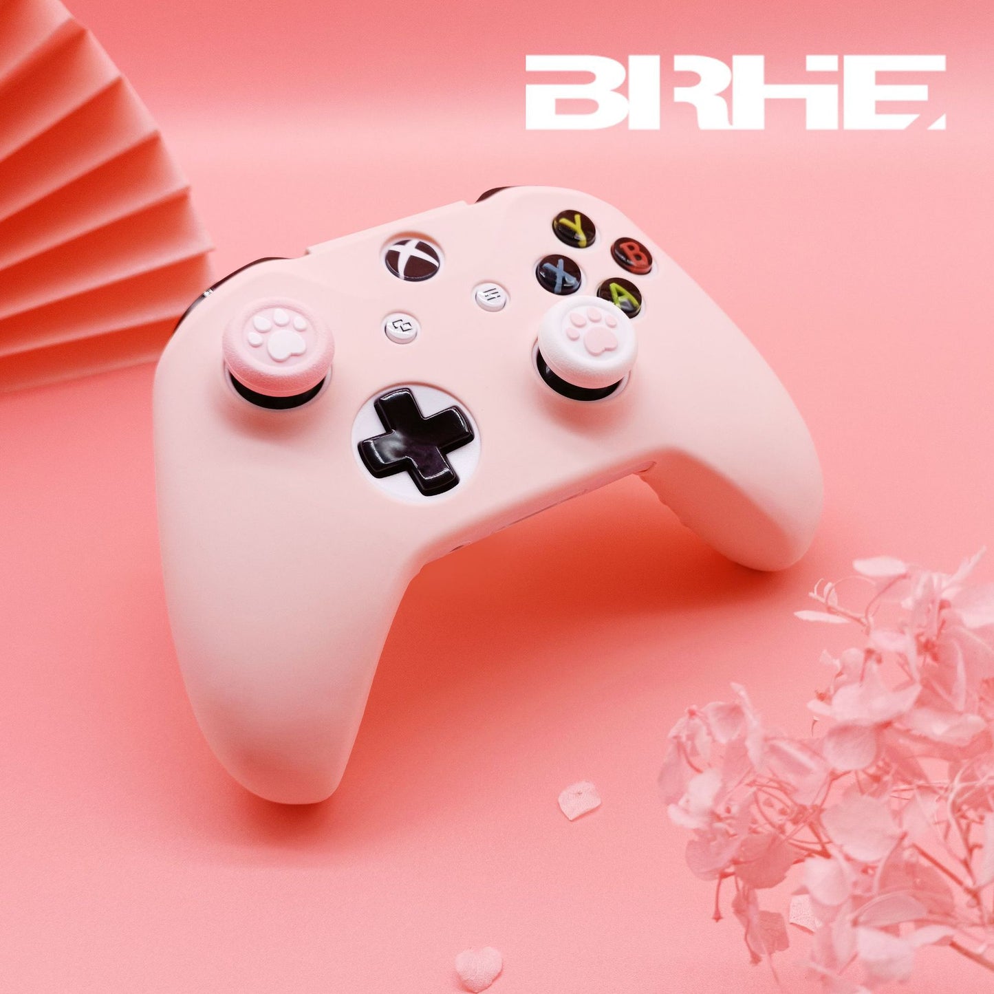 Controller protective cover with spray paint feel, girl pink, fierce male color, game controller silicone cover - Tech genius & freaks