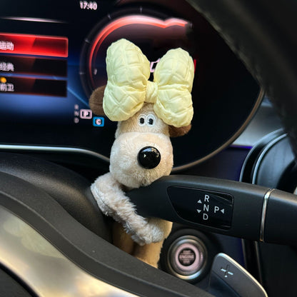 Car small ornaments cute head dog plush doll sentimental car interior decoration supplies - Tech genius & freaks