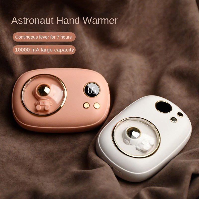 Mini Space Number Display Warm Hand Treasure 2-in-1 Warm Hand Treasure Charging - Tech genius & freaks