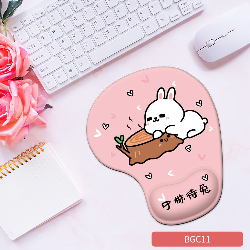 Silicone wrist mouse pad female comfortable computer soft non-slip hand rest pad thick non-slip wrist rest cute game pad - Tech genius & freaks