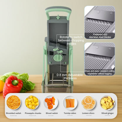 Multifunctional veggie & fruit slicer-grater. Chop, grate, slice potatoes efficiently. Ideal kitchen tool. - Tech genius & freaks