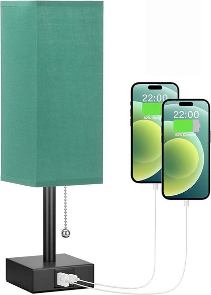 Linen 90 square desk lamp zipper switch three color temperature variable light A+C USB charging - Tech genius & freaks