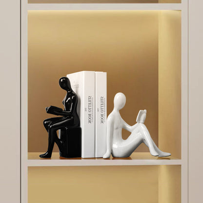 Modern bookends character ornaments home decor living room TV decorations - Tech genius & freaks