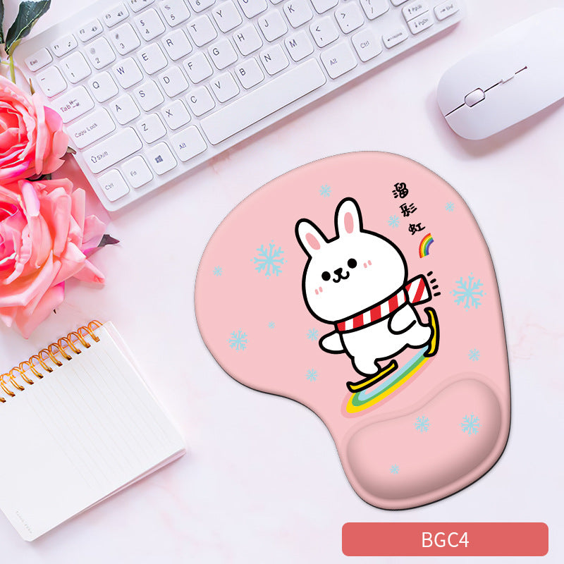 Silicone wrist mouse pad female comfortable computer soft non-slip hand rest pad thick non-slip wrist rest cute game pad - Tech genius & freaks