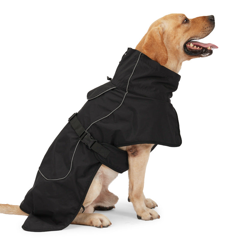 Waterproof Dog Jacket with Fleece Lining for Cold & Outdoor. Reflective, in Colors like Black, etc. - Tech genius & freaks