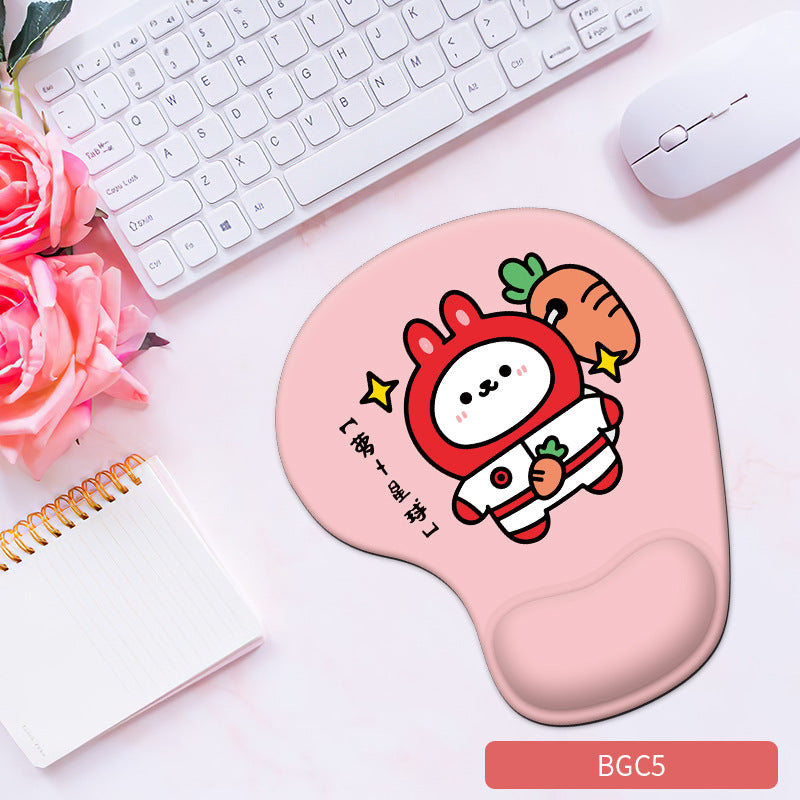 Silicone wrist mouse pad female comfortable computer soft non-slip hand rest pad thick non-slip wrist rest cute game pad - Tech genius & freaks