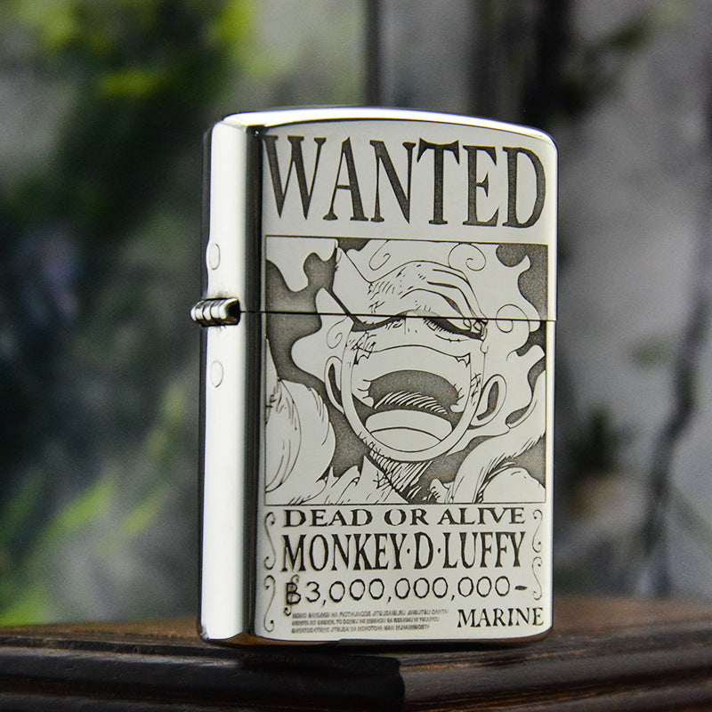 ZORRO Zorro Yellow Cartoon Wanted Brass Kerosene Lighter - Tech genius & freaks