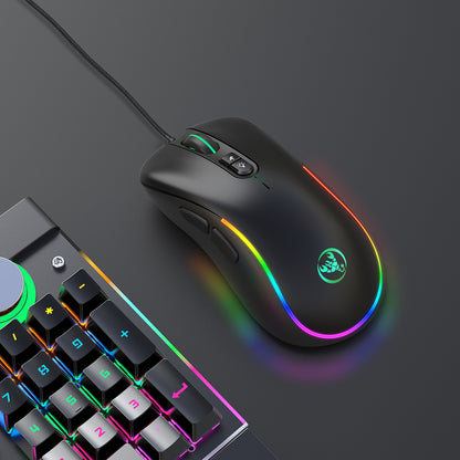 7D key gaming mouse, macro programmable RGB luminous gaming wired mouse - Tech genius & freaks