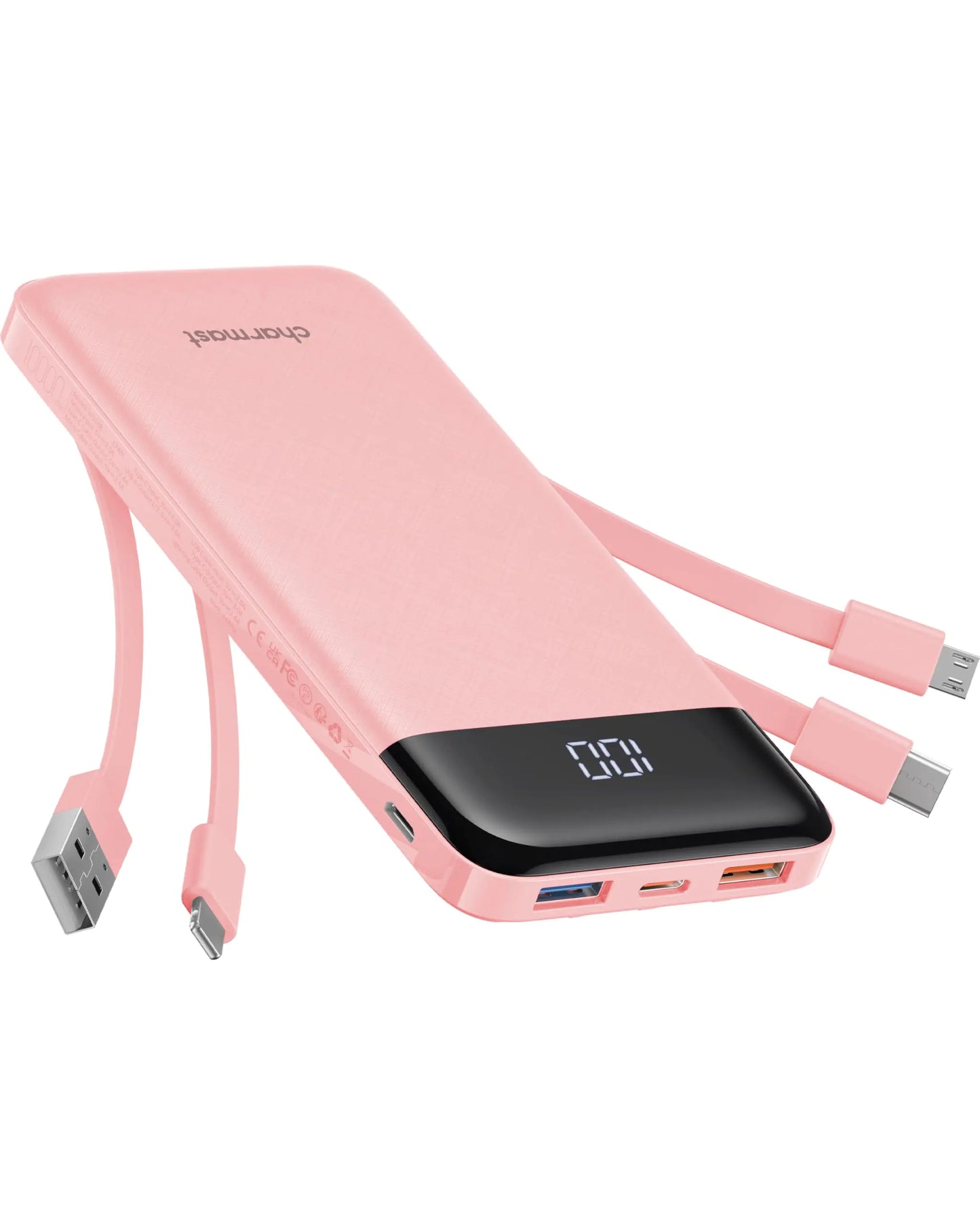 SlimPower 10K - Multi-Cable Portable Charger