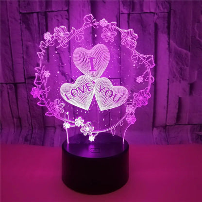 Nighdn 3D "I LOVE YOU" Lamp, LED Light, Romantic Valentine's Gift. - Tech genius & freaks